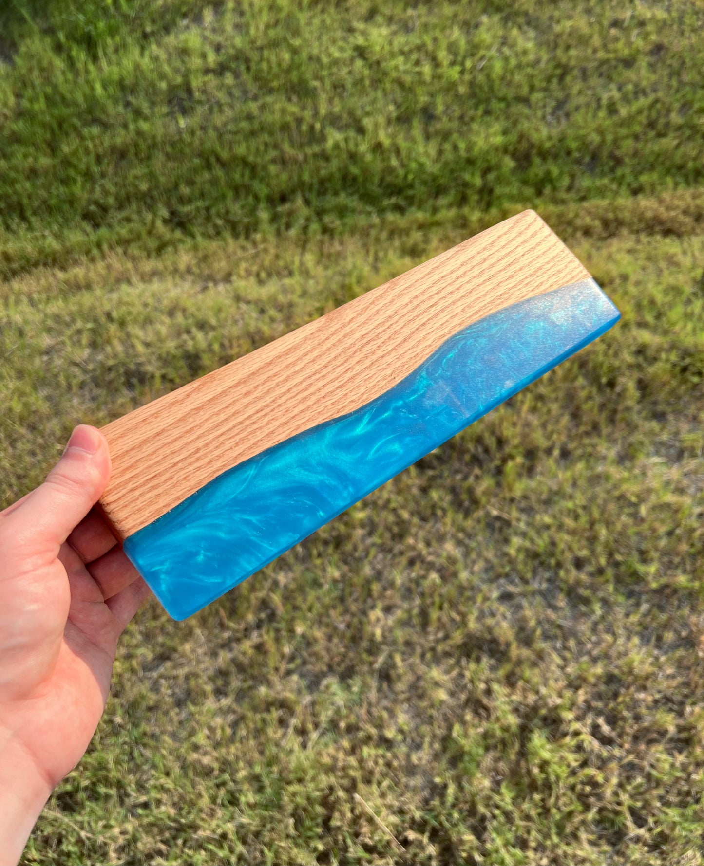 White Oak + Resin - 12.25" x 3.5" (65%)