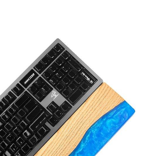 Keyboard Wrist Rest (Half Wood & Half Epoxy)