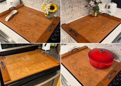Personalized Wood Stovetop Tray