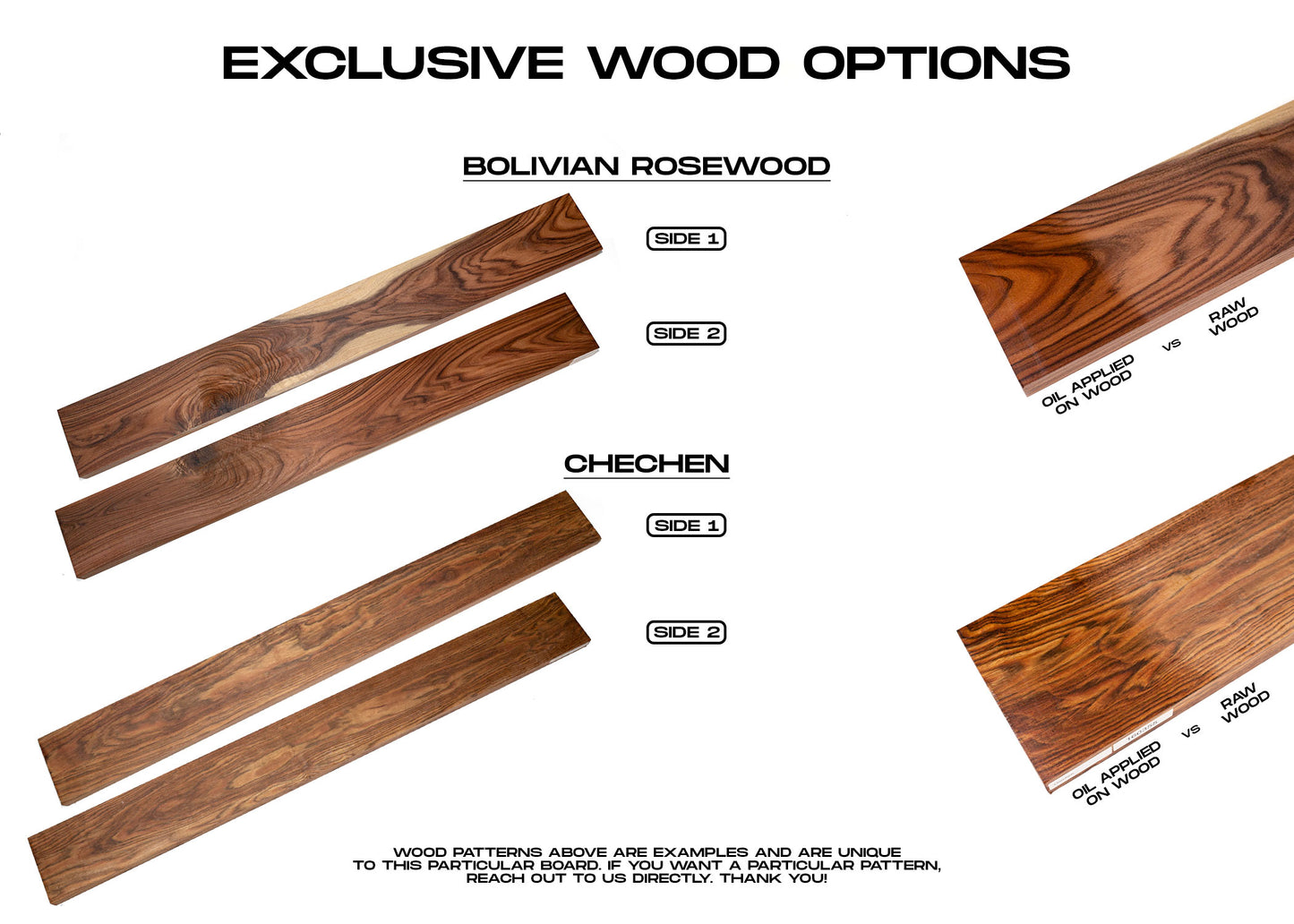 Keyboard Wrist Rest (Wood) - Chechen