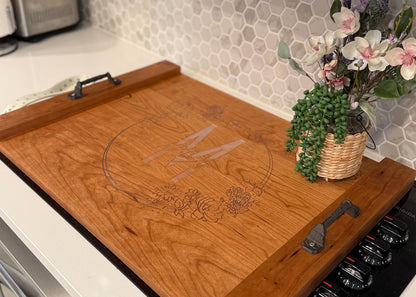 Personalized Wood Stovetop Tray
