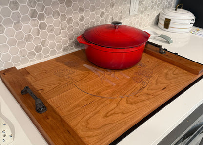 Personalized Wood Stovetop Tray