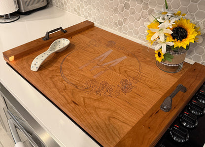 Personalized Wood Stovetop Tray