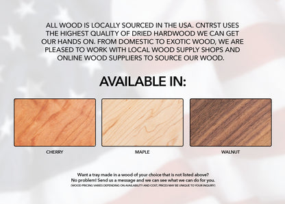 Personalized Wood Stovetop Tray